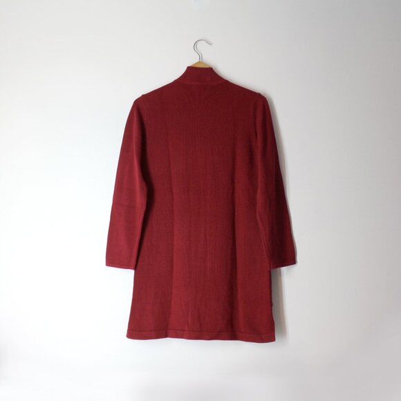 Bob Mackie Wearable Art floral embroidered womens cardigan sweater red XXS 2XS - Picture 3 of 8